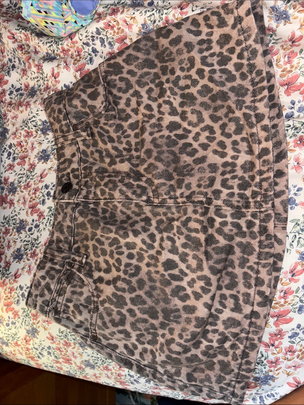 Celebrity Pink Leopard Print Mini Skirt in Brown and Black